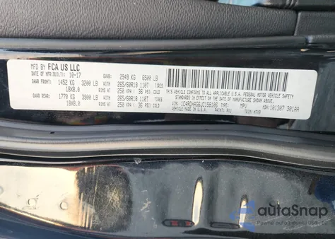 2018 Dodge Durango Sxt z USA, uszkodzony, nr VIN 1C4RDHAG6JC158106